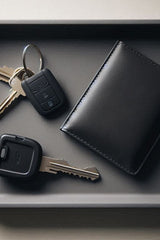 Modern key tray with beveled edges, empty and ready for use
