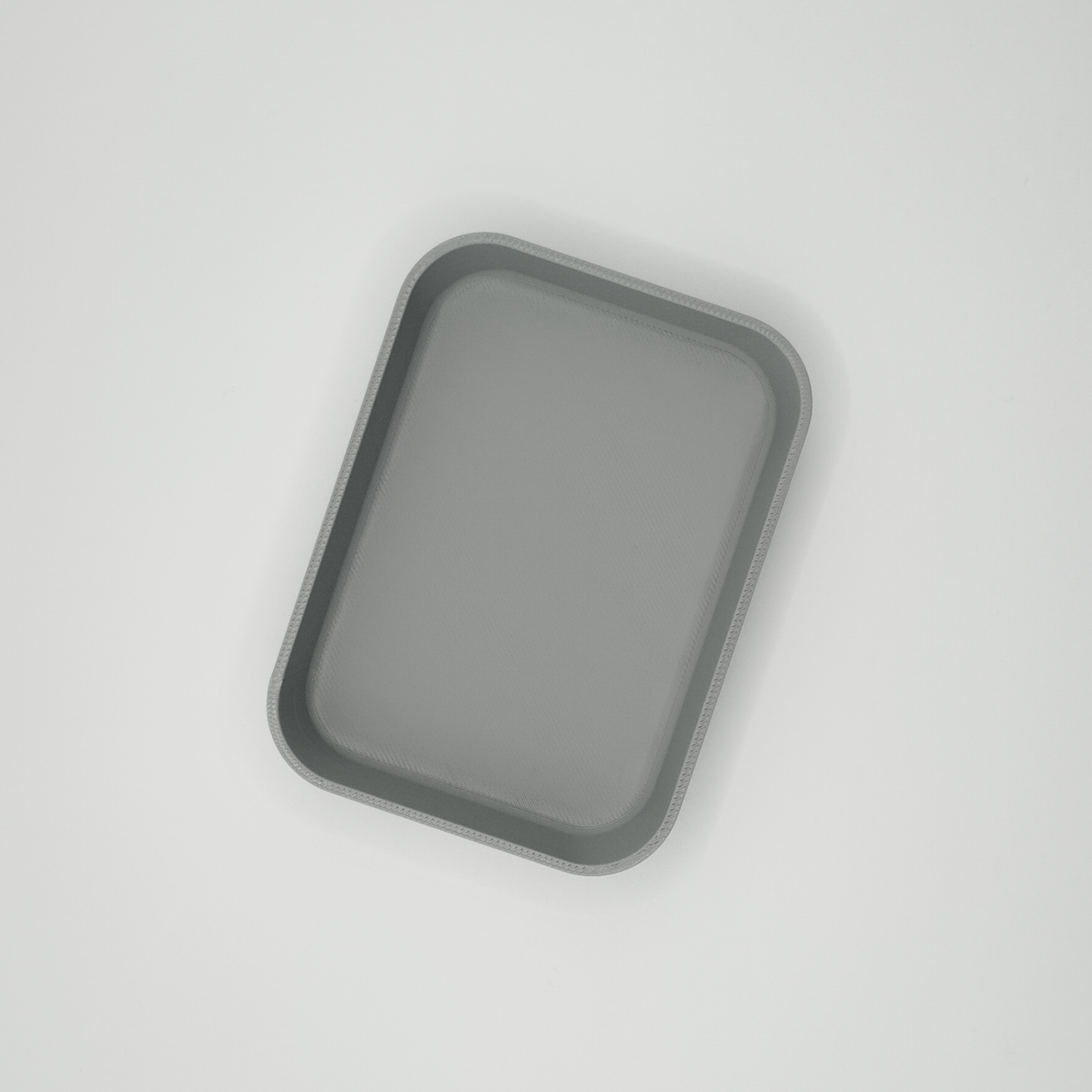 Close-up of beveled edge detail on minimalist key tray