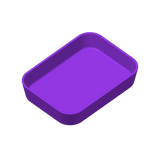 Modern key tray with beveled edges, empty and ready for use