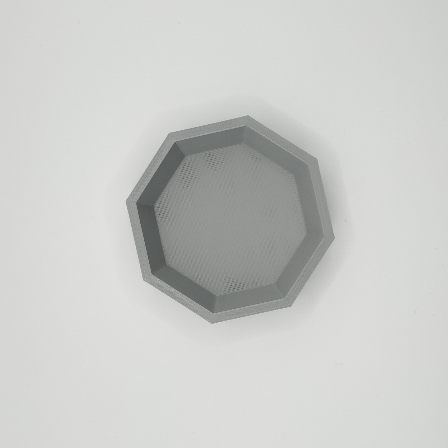Close detail of OctaPot's angular facets and clean corner geometry