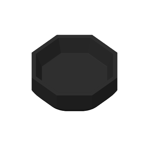 OctaPot minimalist geometric bowl with eight sharp corners, neutral finish
