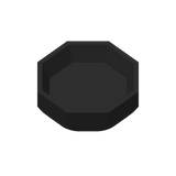 OctaPot minimalist geometric bowl with eight sharp corners, neutral finish