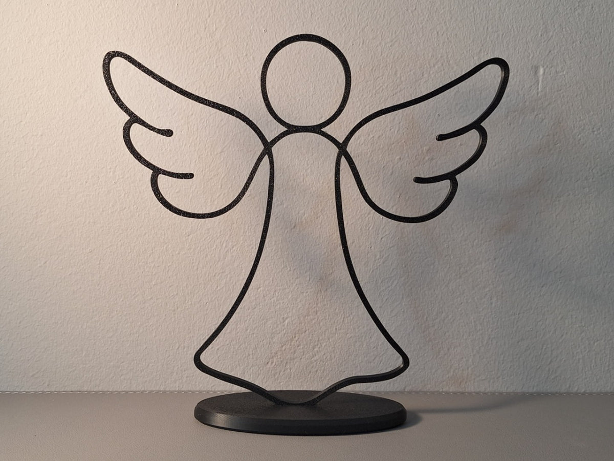 Minimalistische Engelsfigur im modernen Stil
