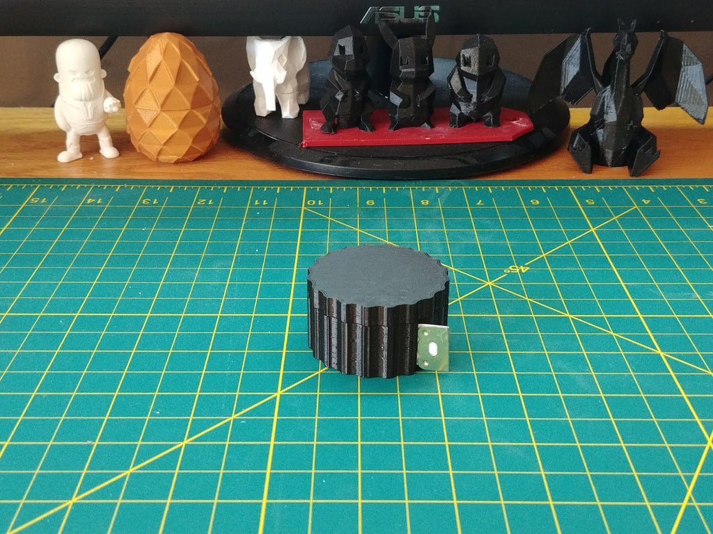 Fabric Tape Measure Holder with Thumb Inlay