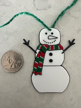 Geschenkanhänger in Form eines Schneemanns