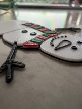 Geschenkanhänger in Form eines Schneemanns