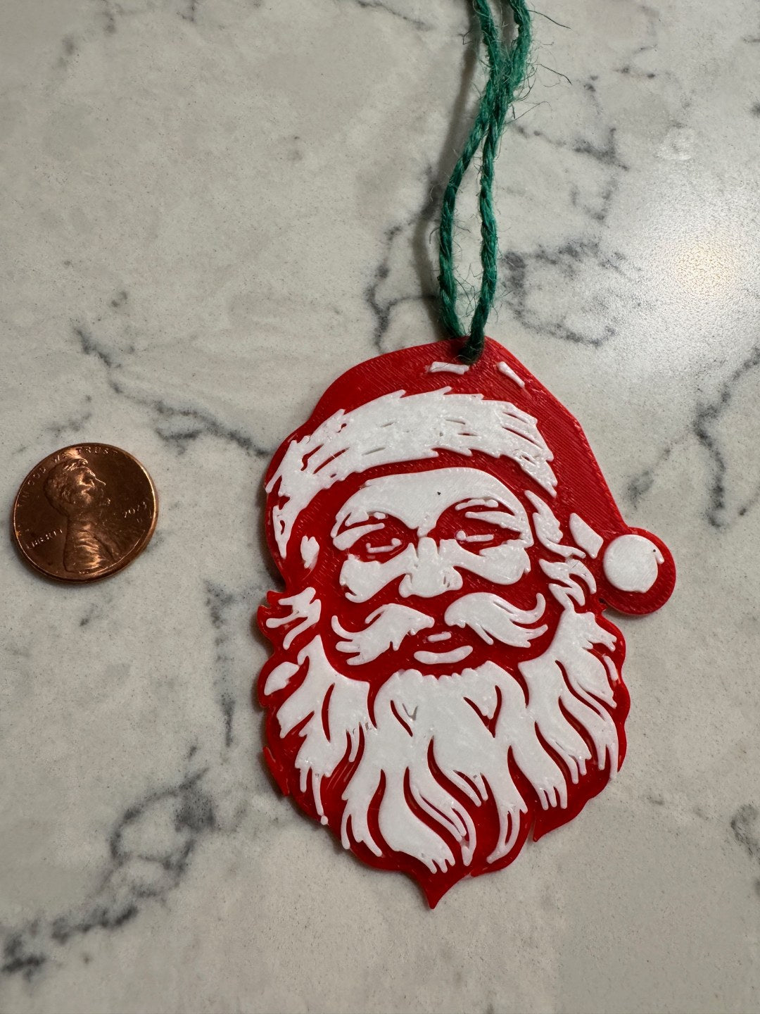 Geschenkanhänger mit klassischem Weihnachtsmann
