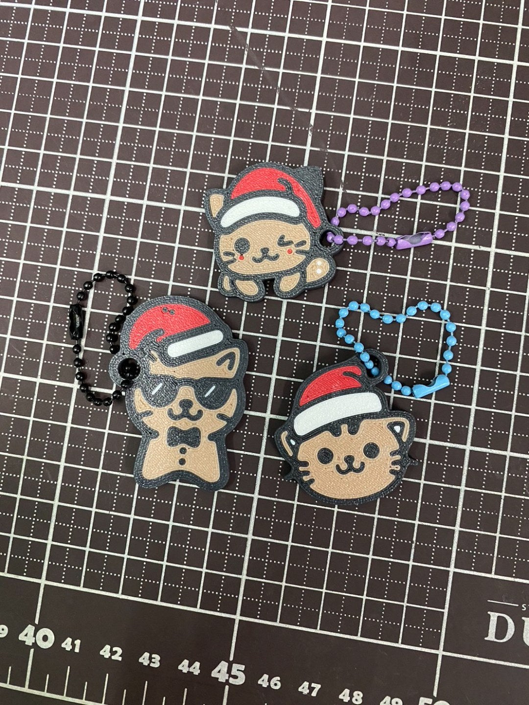 Christbaumschmuck in Form einer Lebkuchenkatze