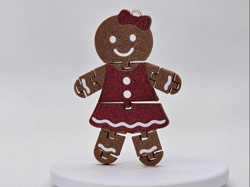 Bewegliche Lebkuchenfrau als Flexi-Figur