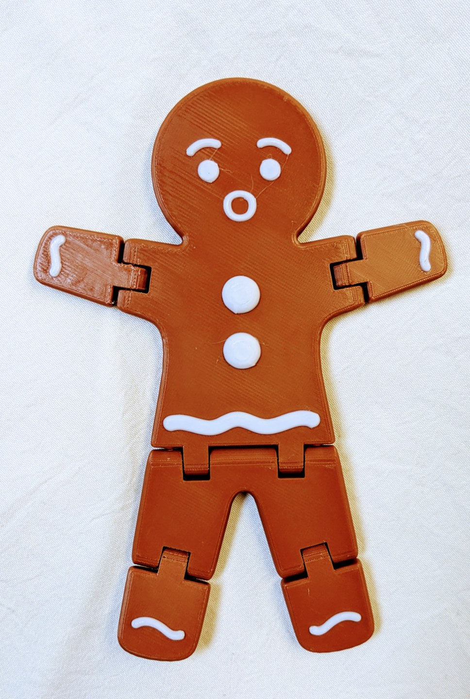 Lebkuchenmann-Figur mit beweglichen Gelenken – 5 Gesichter