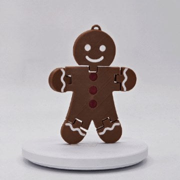 Beweglicher Lebkuchenmann als Flexi-Figur