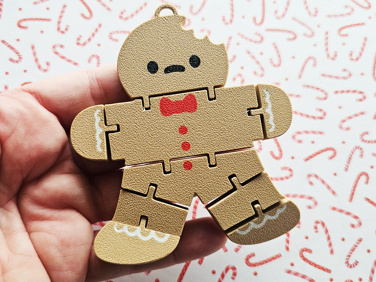 Beweglicher Lebkuchenmann als Flexi-Figur