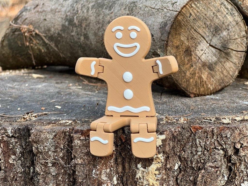 Lebkuchenmann-Figur mit beweglichen Gelenken