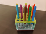 Crochet Hook & Pen Holder – Desk Organizer Stand