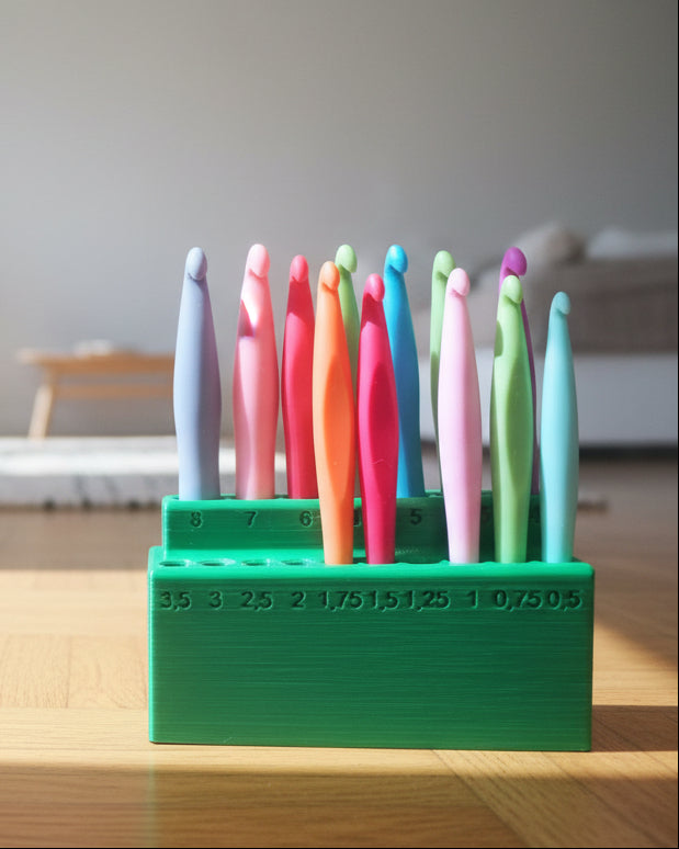 Crochet Hook Rack for 17 Hooks