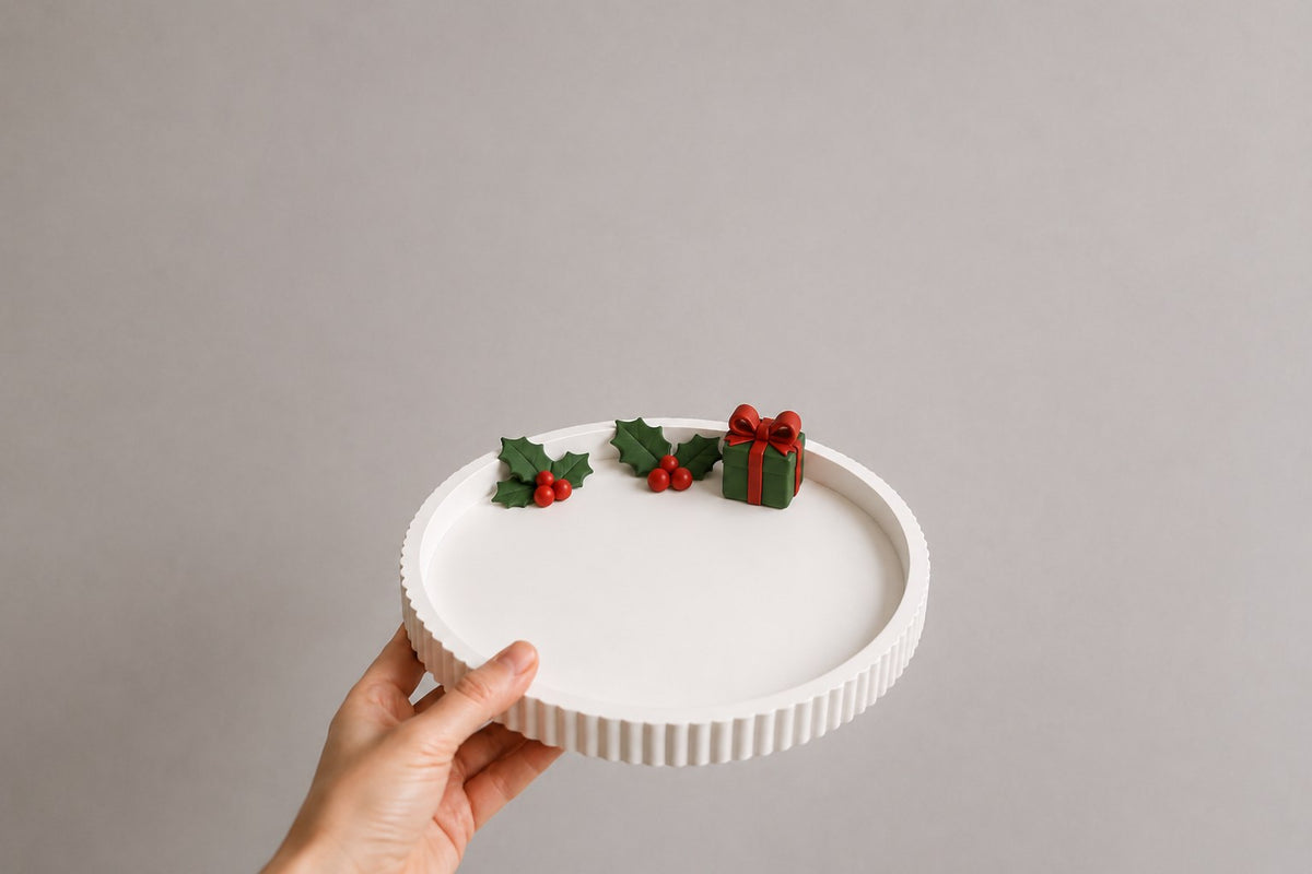 Kleines Weihnachtstablett für Schmuck und Kleinkram