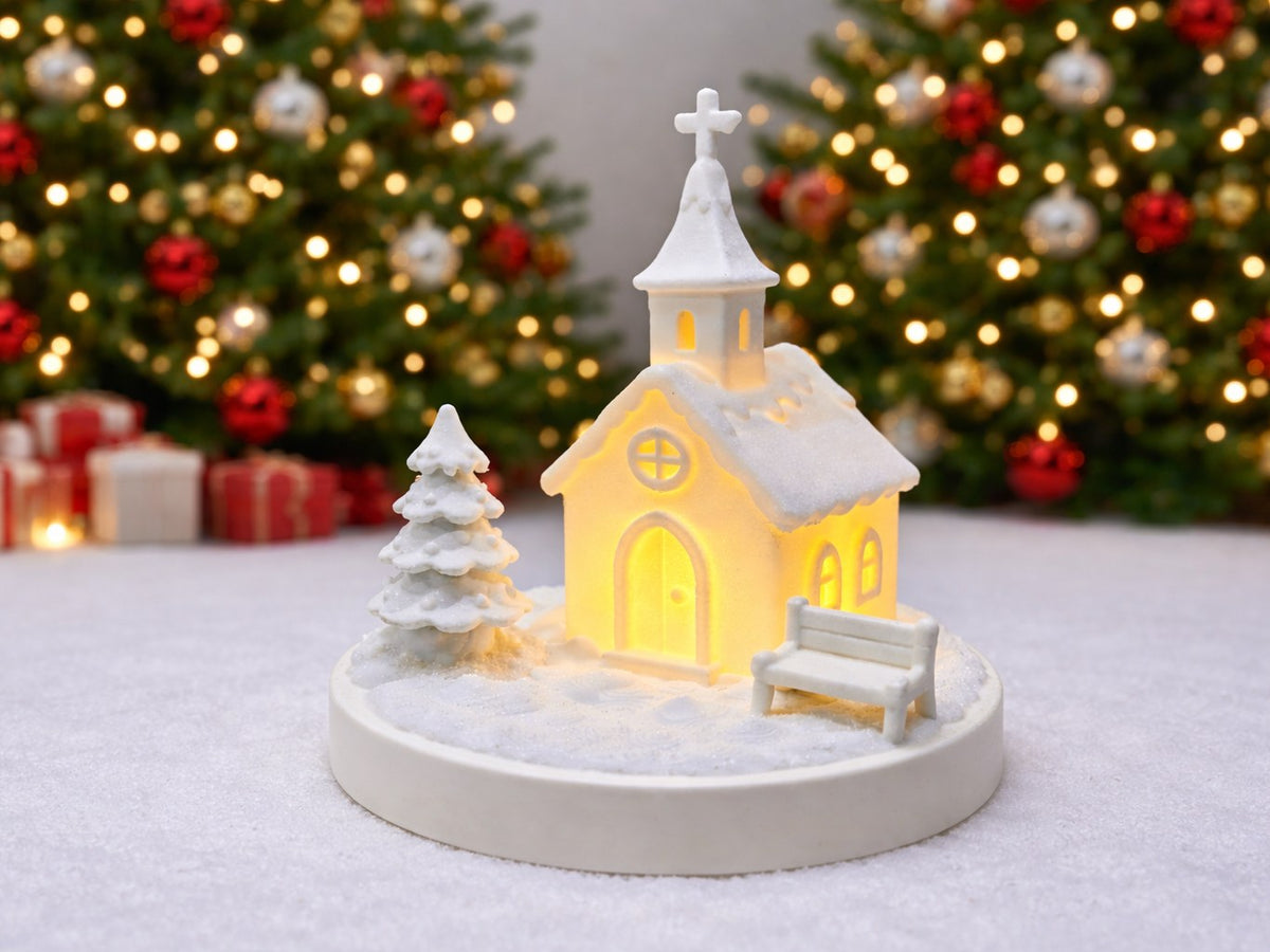 Weihnachtshaus für Teelichter – Lebkuchenkirche
