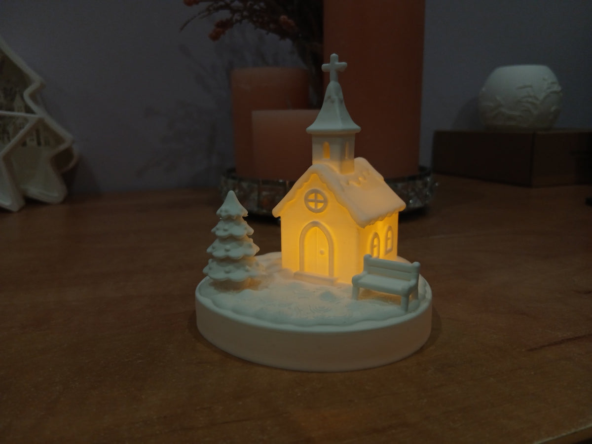 Weihnachtshaus für Teelichter – Lebkuchenkirche