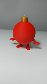 Weihnachtskugel-Figur mit Beinen und Füßen