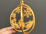 Weihnachtskugel mit Weihnachtsmann-Motiv