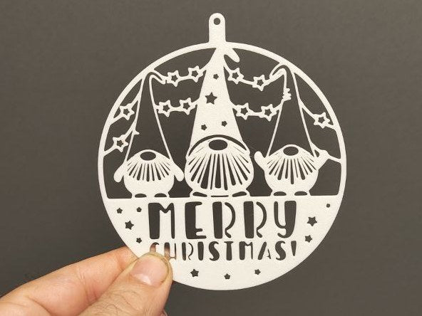 Weihnachtskugel mit Wichteln – süßer Christbaumschmuck