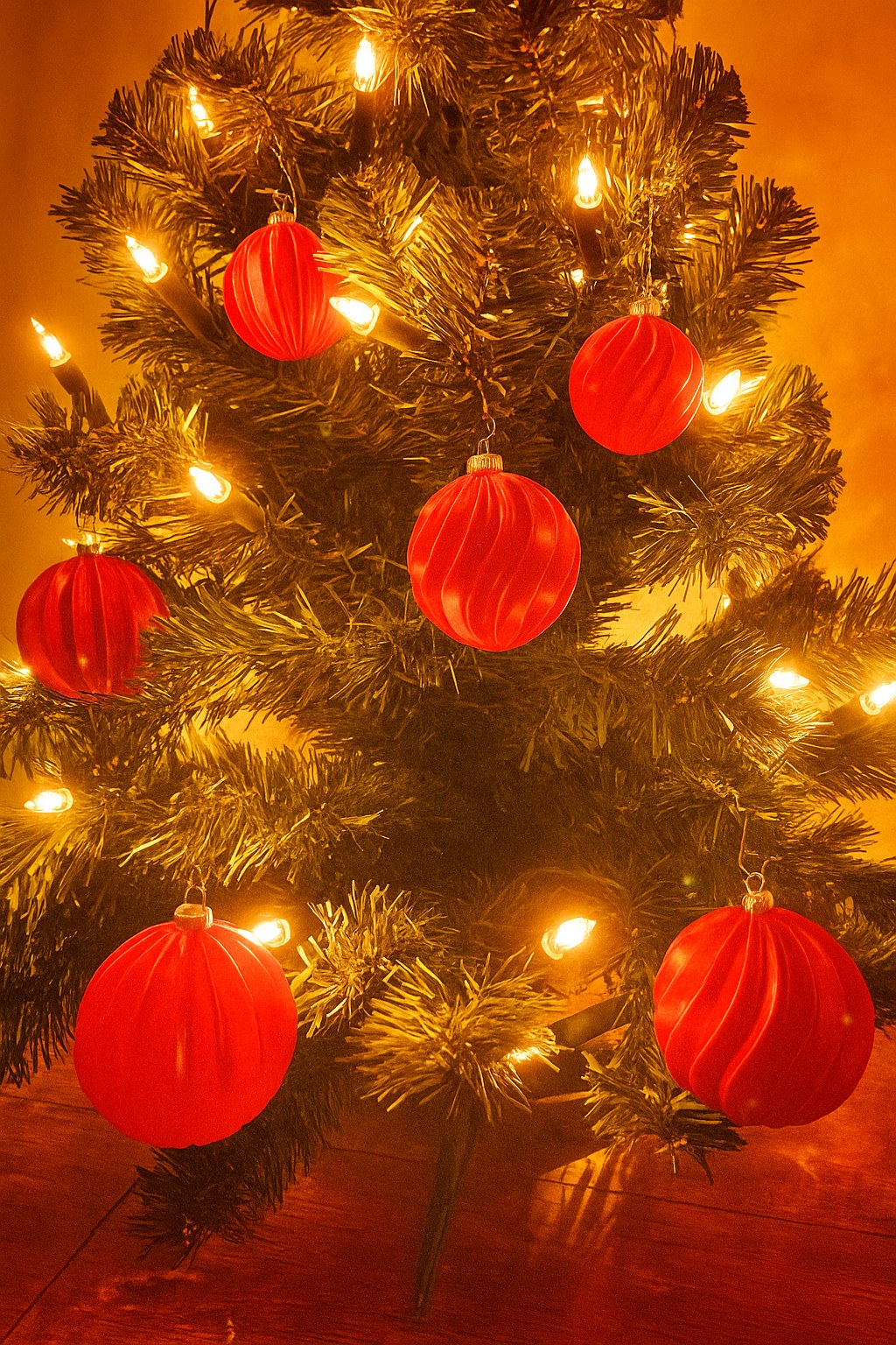 Spiral-Weihnachtskugel in 50, 60 oder 70 mm