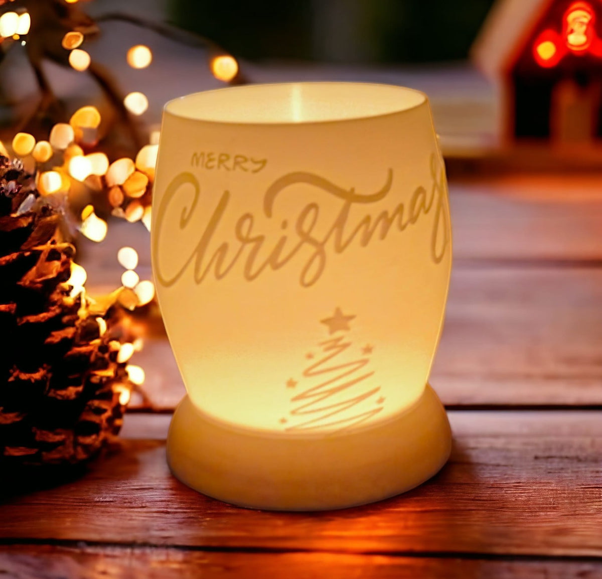 Weihnachtslampe für LED-Teelichter, 137 mm hoch