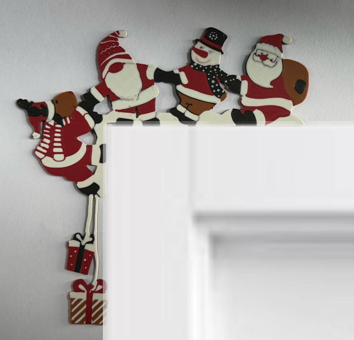 Weihnachtsmann als Türecken-Deko
