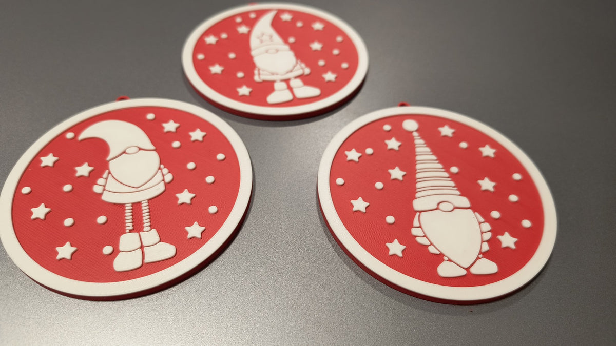 Wichtel-Anhänger für den Weihnachtsbaum – 3 Designs