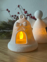 Weihnachtsglocke für LED-Teelichter – Winterdeko