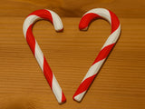 Gestreifte Zuckerstange als Weihnachtsdeko