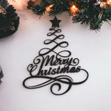 Weihnachtliche Wanddeko mit Merry Christmas