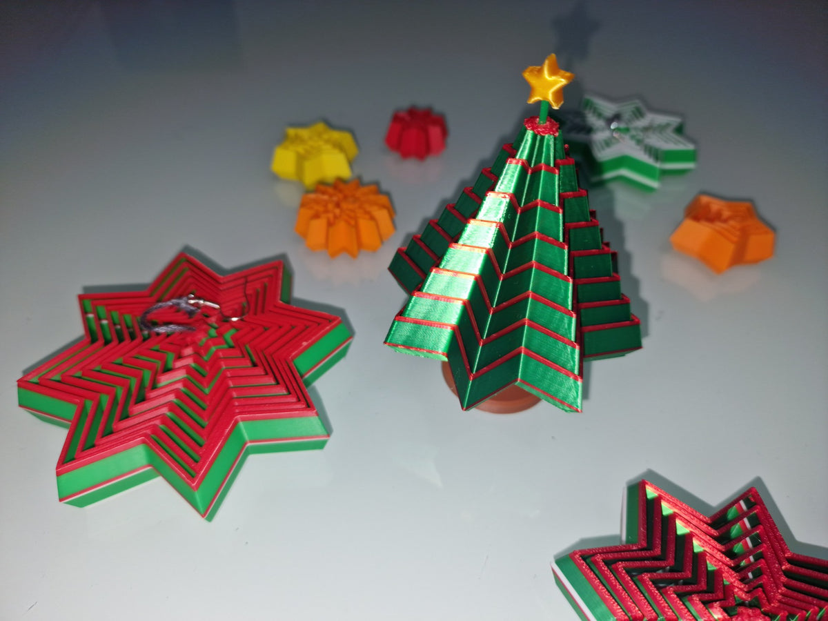 Faltbarer Weihnachtsbaum-Fidget mit 10 Ebenen