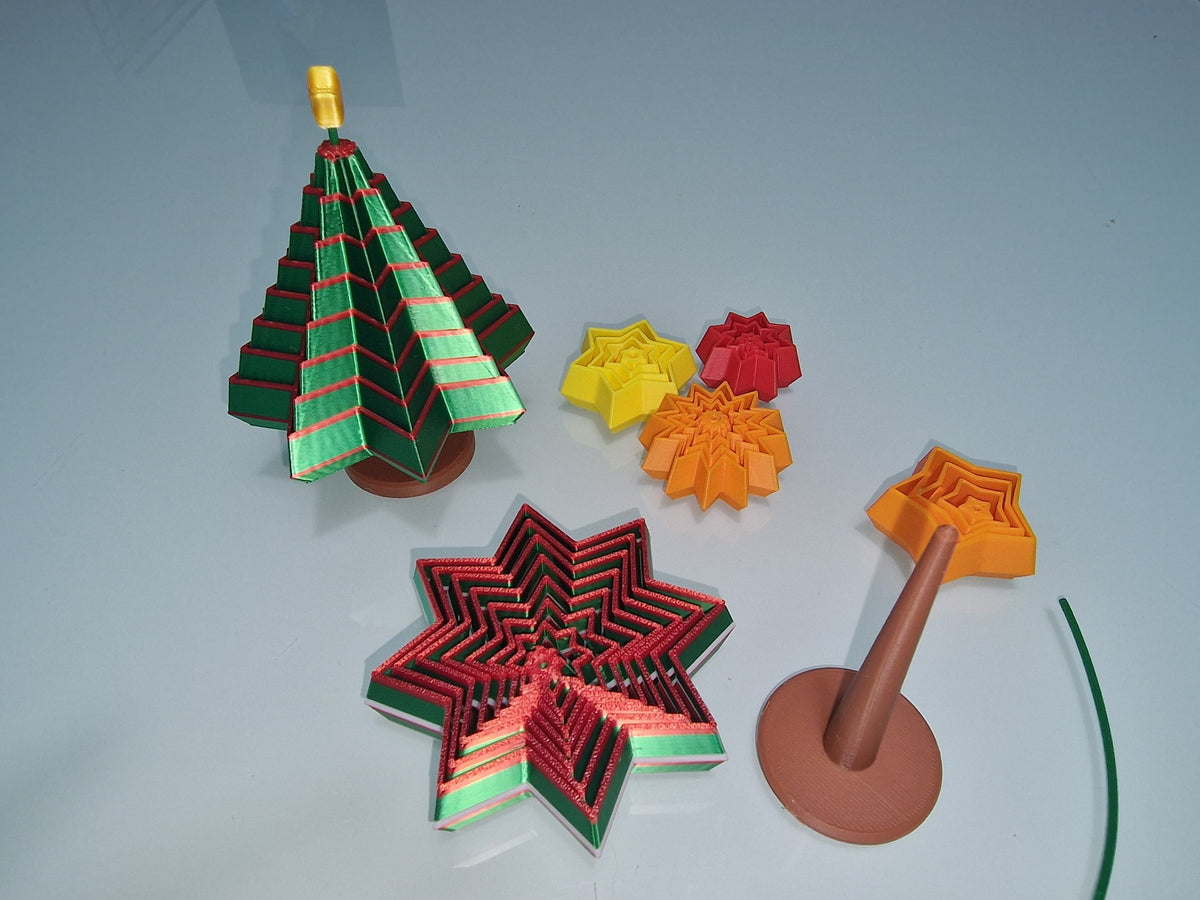 Faltbarer Weihnachtsbaum-Fidget mit 10 Ebenen