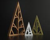 Geometrische Weihnachtsbaumfigur – stilvolle Weihnachtsdeko