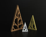 Geometrische Weihnachtsbaumfigur – stilvolle Weihnachtsdeko