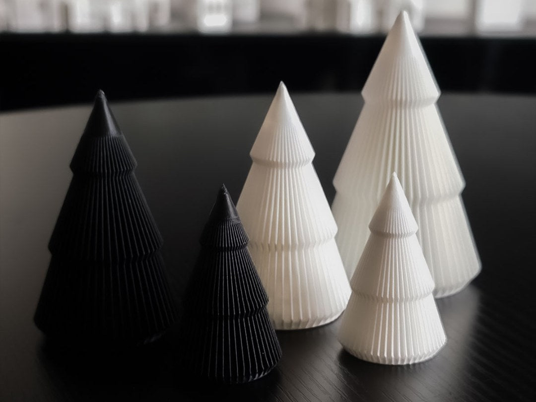Minimalistische Mini-Weihnachtsbäume