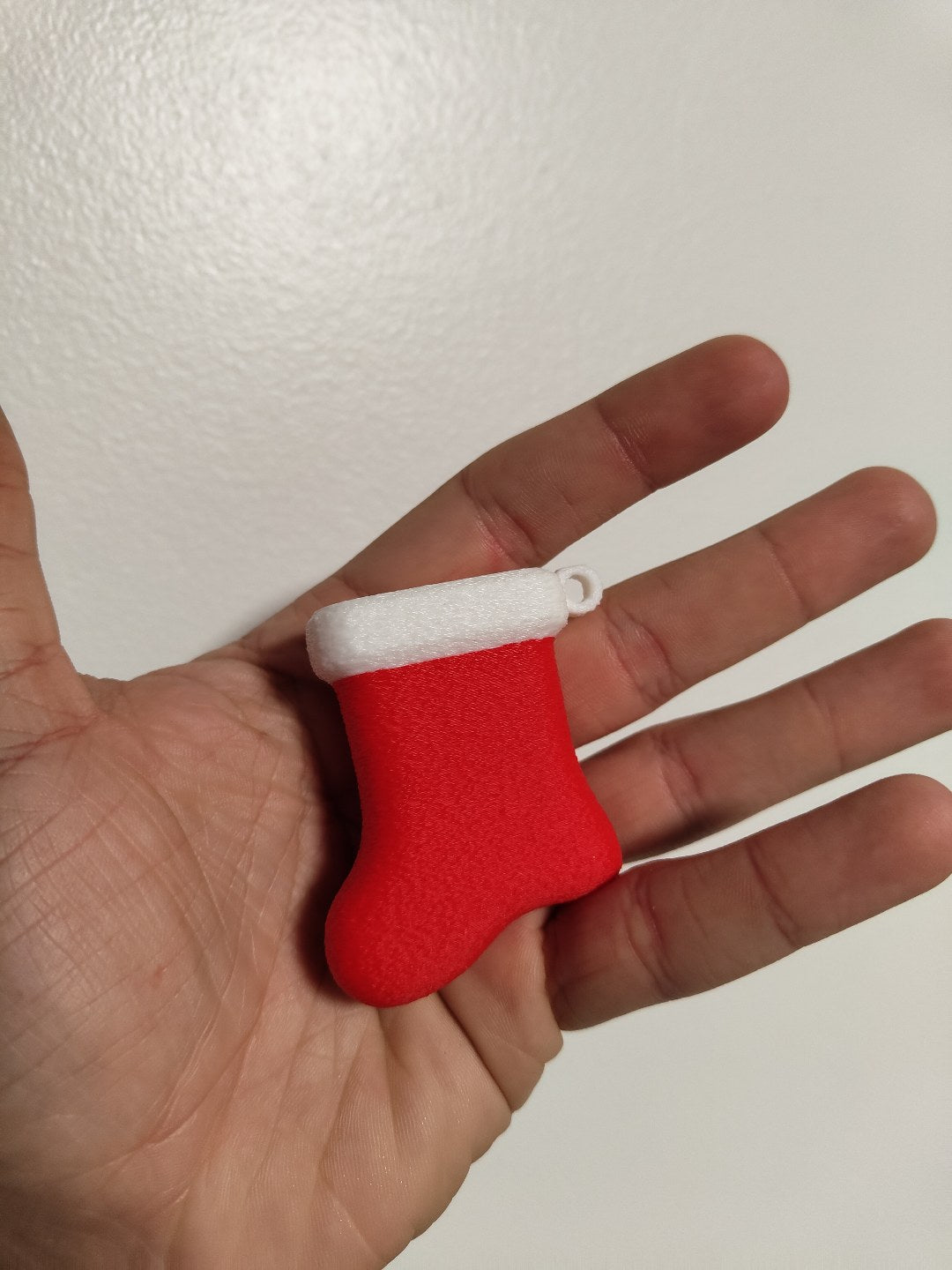 Kleiner Weihnachtsstrumpf als Christbaumschmuck