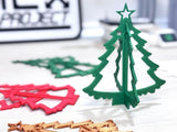 Kleiner Weihnachtsbaum zum Zusammenstecken als Anhänger
