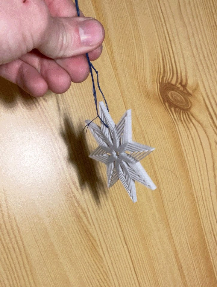 Christbaumschmuck in Sternform