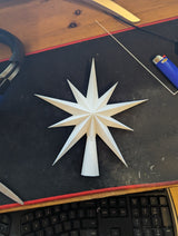 Christbaumspitze als Stern mit zehn Zacken