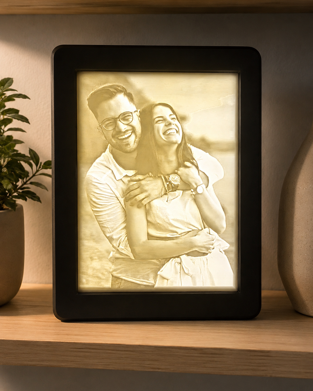 Personalisierte Lithophan-Lampe aus deinem eigenen Foto