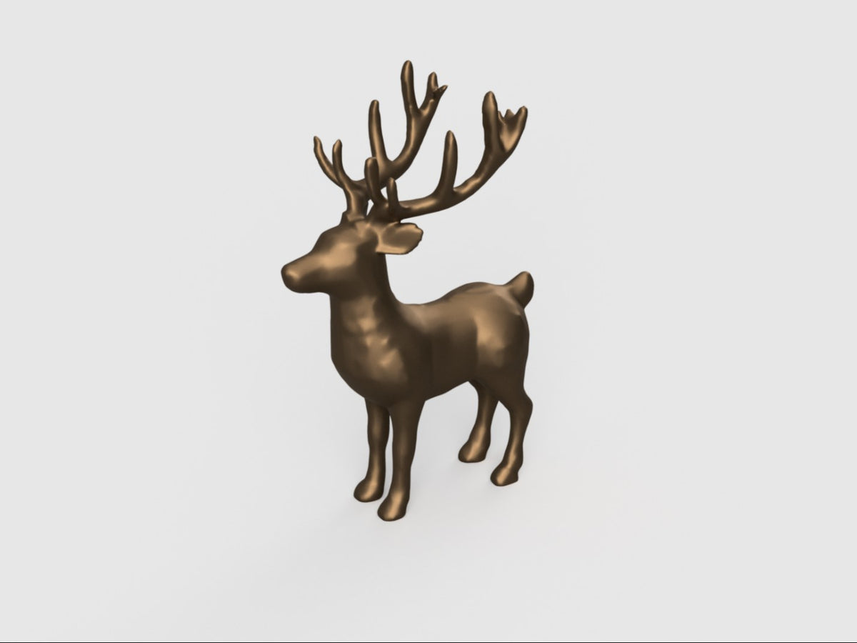 Rentierfigur für Weihnachten mit elegantem Geweih