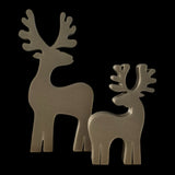 Rentierfiguren-Set, minimalistische Weihnachtsdeko