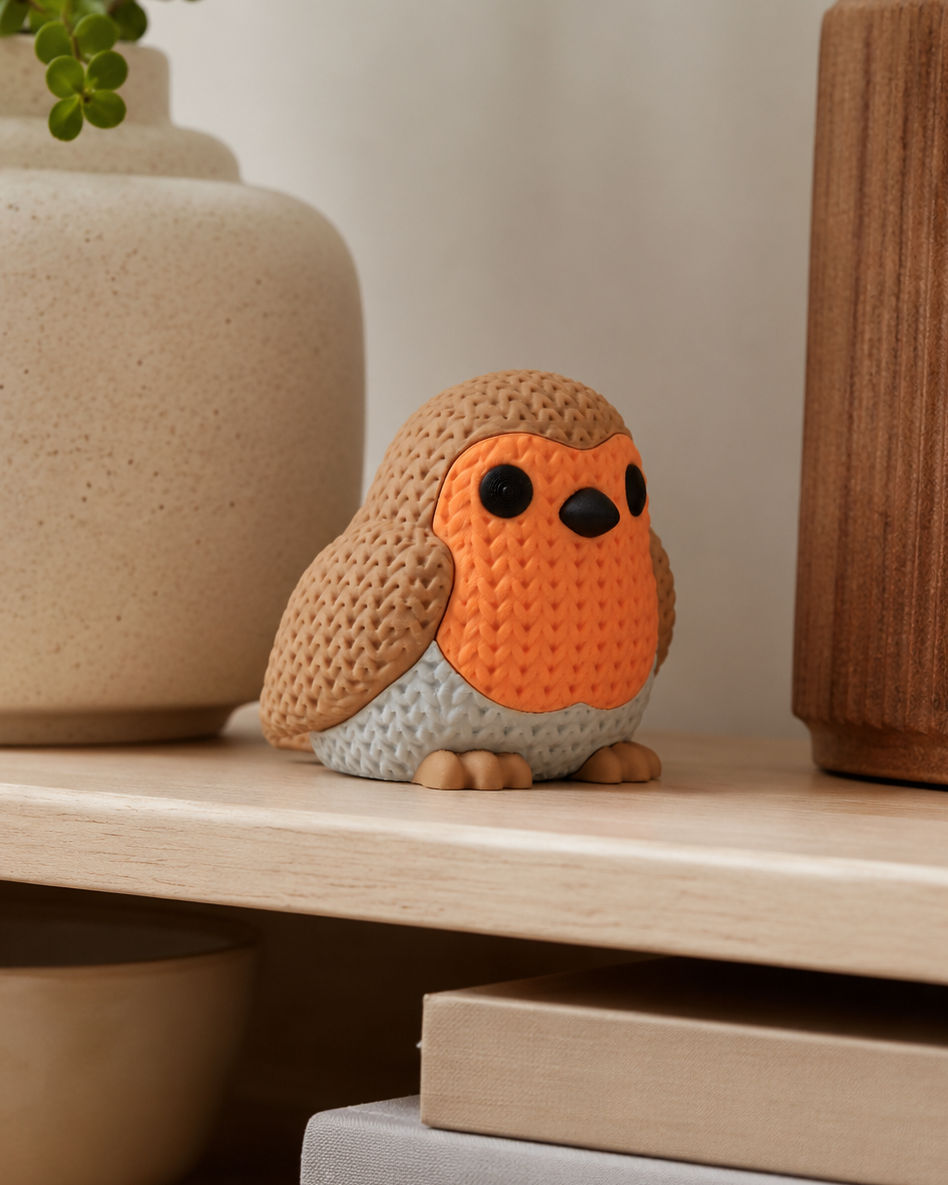 Rotkehlchen-Figur – Charmanter Vogel fürs Zuhause