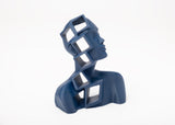 Fragments of Thought abstract bust styled on a minimalist shelf with soft neutral tones
