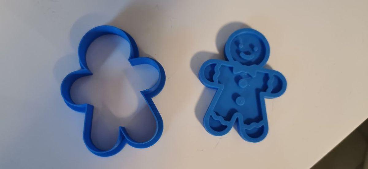 Ausstecher und Stempel in Form eines Lebkuchenmanns