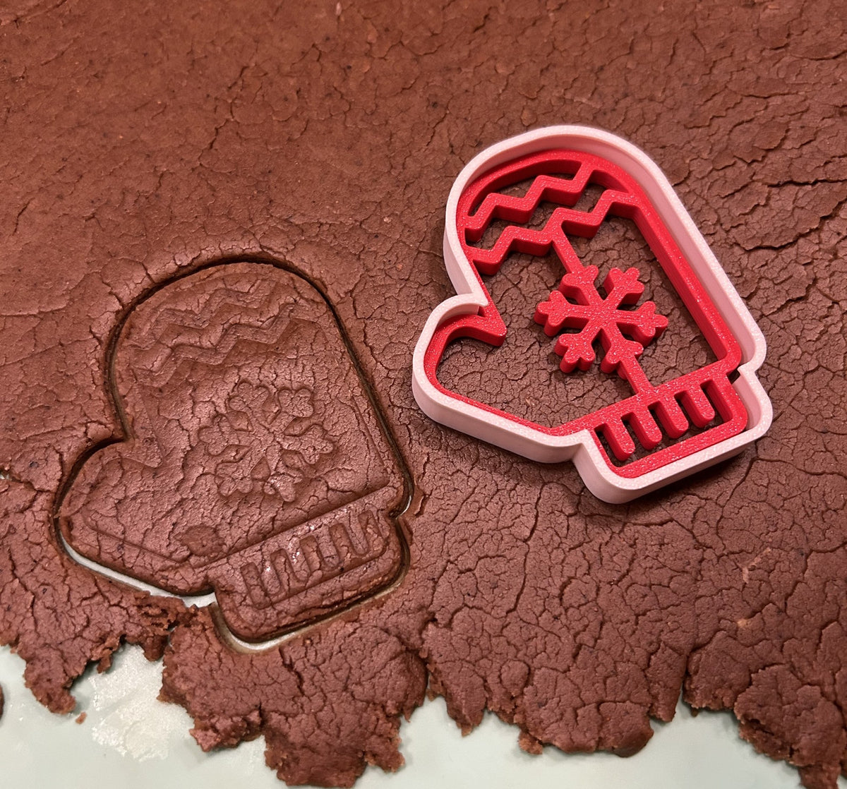 Weihnachtlicher Plätzchenausstecher – Set mit Stempel