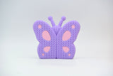 Detail of the crochet-look surface texture on a decorative butterfly figurine from Cool3d.dk