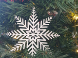 Schneeflocke als Christbaumschmuck